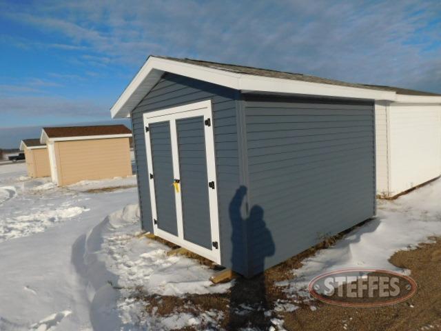 Shed, 10'x12', blue, double doors